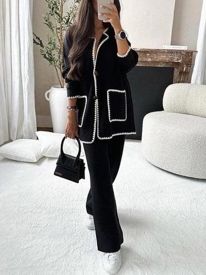Bella Luna | Women's Set – Chic Top and Pants Ensemble-1