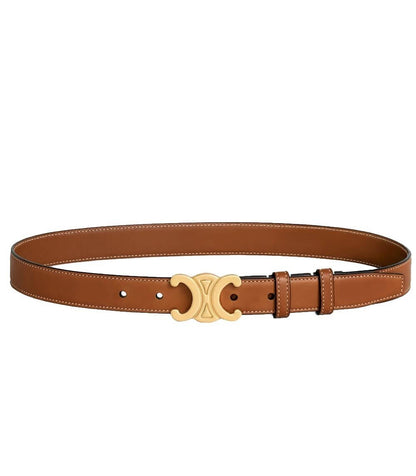 LuxStrap | Premium Leather Belt – Elegant Gold Accent & Durable