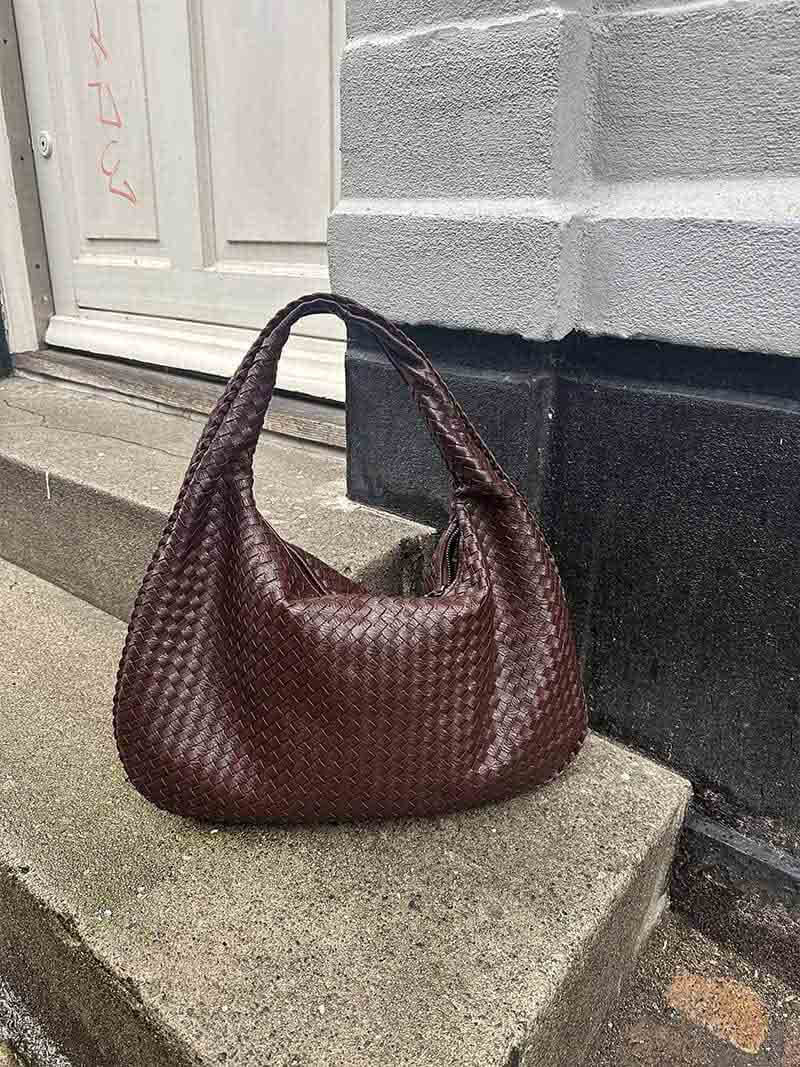 JackieWeave | Woven Crossbody Bag – Compact, Organised Interior