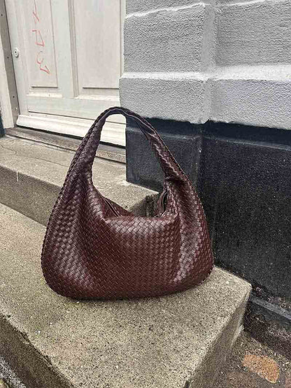 JackieWeave | Woven Crossbody Bag – Compact, Organised Interior