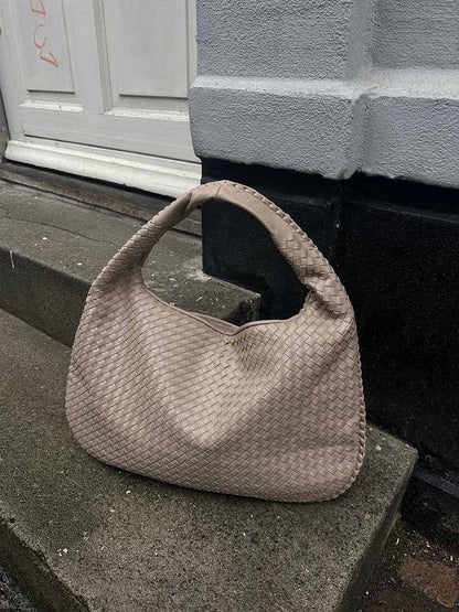 JackieWeave | Woven Crossbody Bag – Compact, Organised Interior
