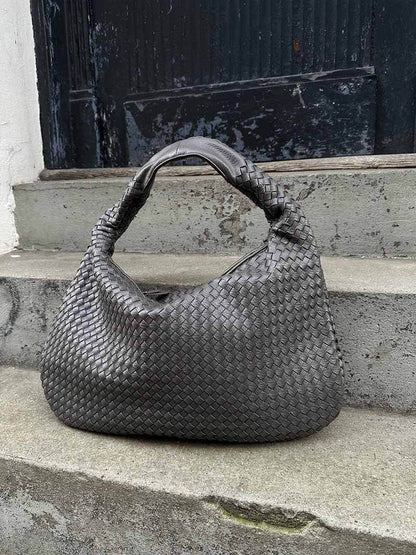 JackieWeave | Woven Crossbody Bag – Compact, Organised Interior