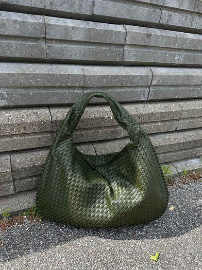 JackieWeave | Woven Crossbody Bag – Compact, Organised Interior