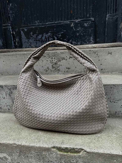 JackieWeave | Woven Crossbody Bag – Compact, Organised Interior