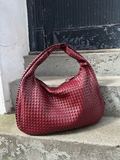 JackieWeave | Woven Crossbody Bag – Compact, Organised Interior