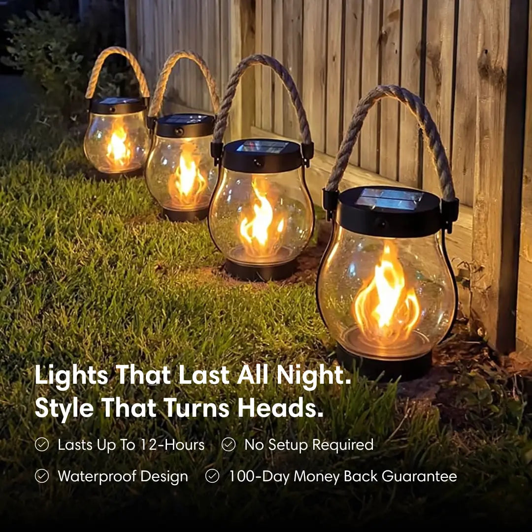 Solfira - Solar Powered Outdoor Lantern