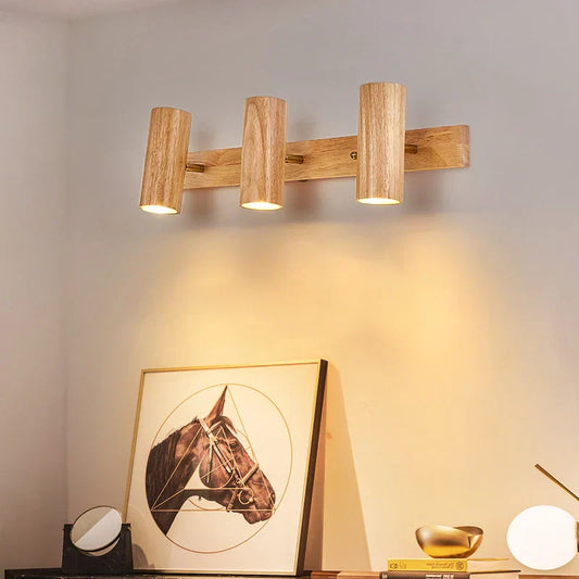 SpinGlo | Elegant Swivelling Wall Light in Wood1