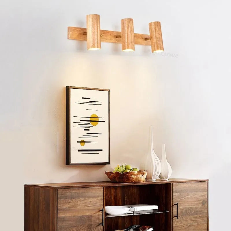 SpinGlo | Elegant Swivelling Wall Light in Wood3