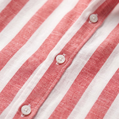 Stephan - Men's Striped Long Sleeve Summer Shirt