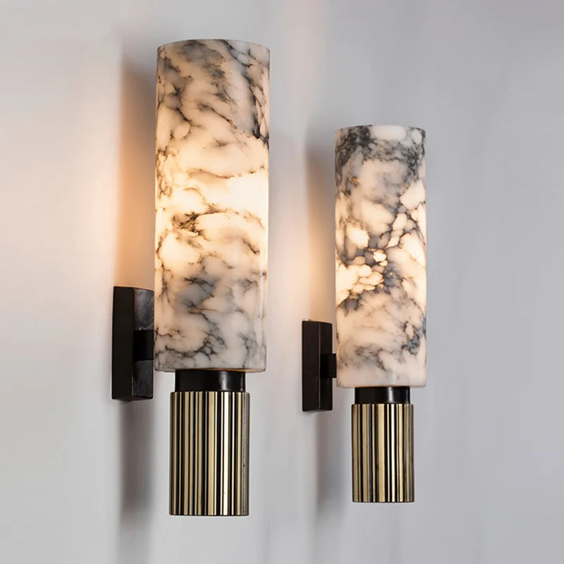 StoneAura | Elegant Marble Wall Light1