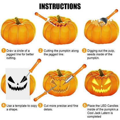 PumpkinPro | Pumpkin Carving Set Stainless Steel Tool Set