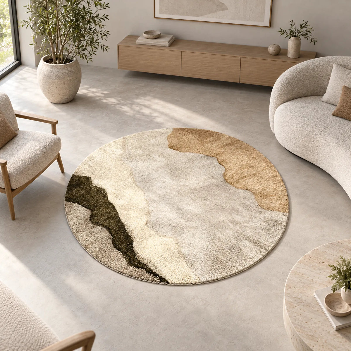 Terranova - Abstract Round Rug