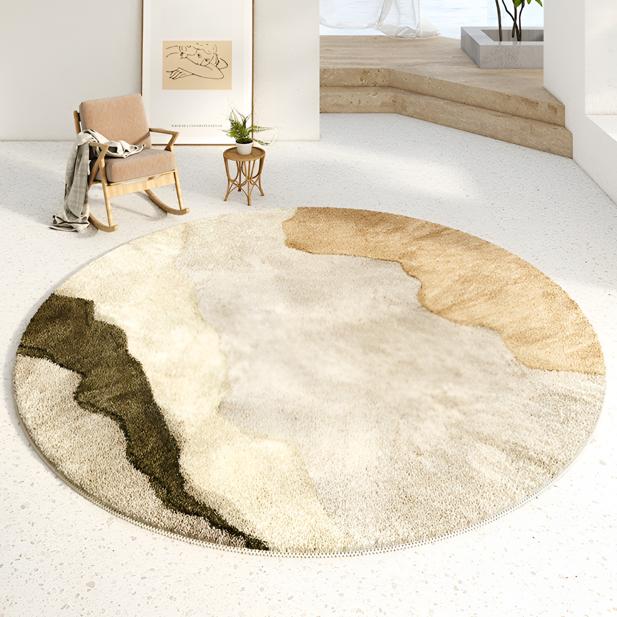 Terranova - Abstract Round Rug