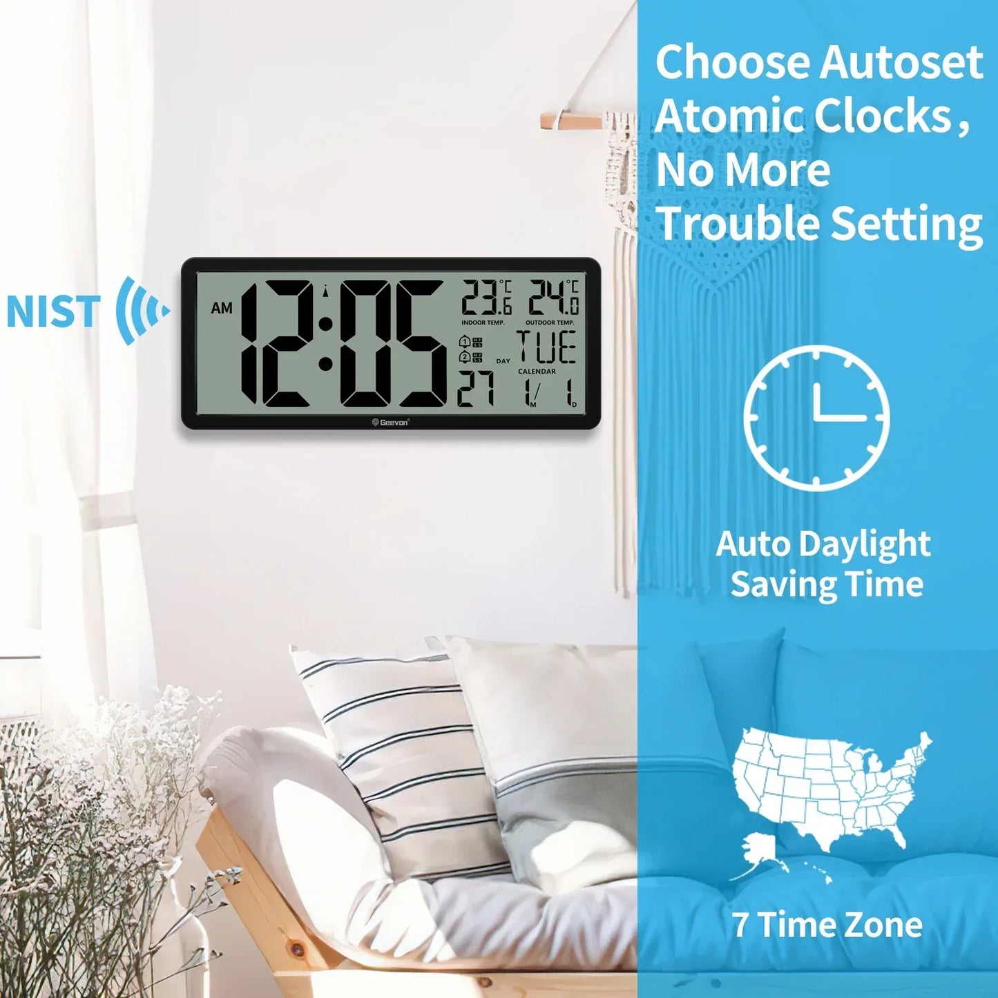 TimeTemp Pro | Advanced Digital Clock with Weather Display2