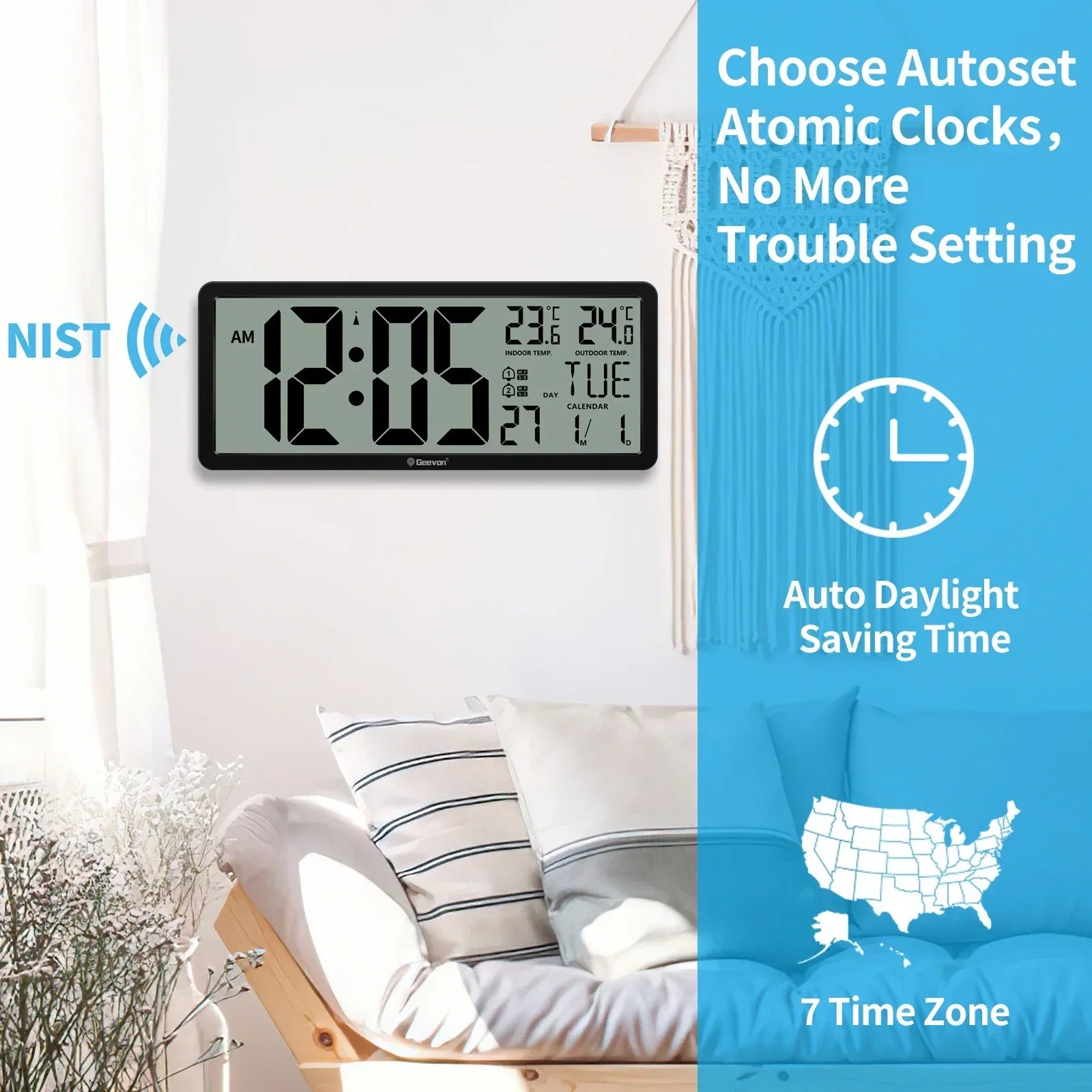 TimeTemp Pro | Advanced Digital Clock with Weather Display2
