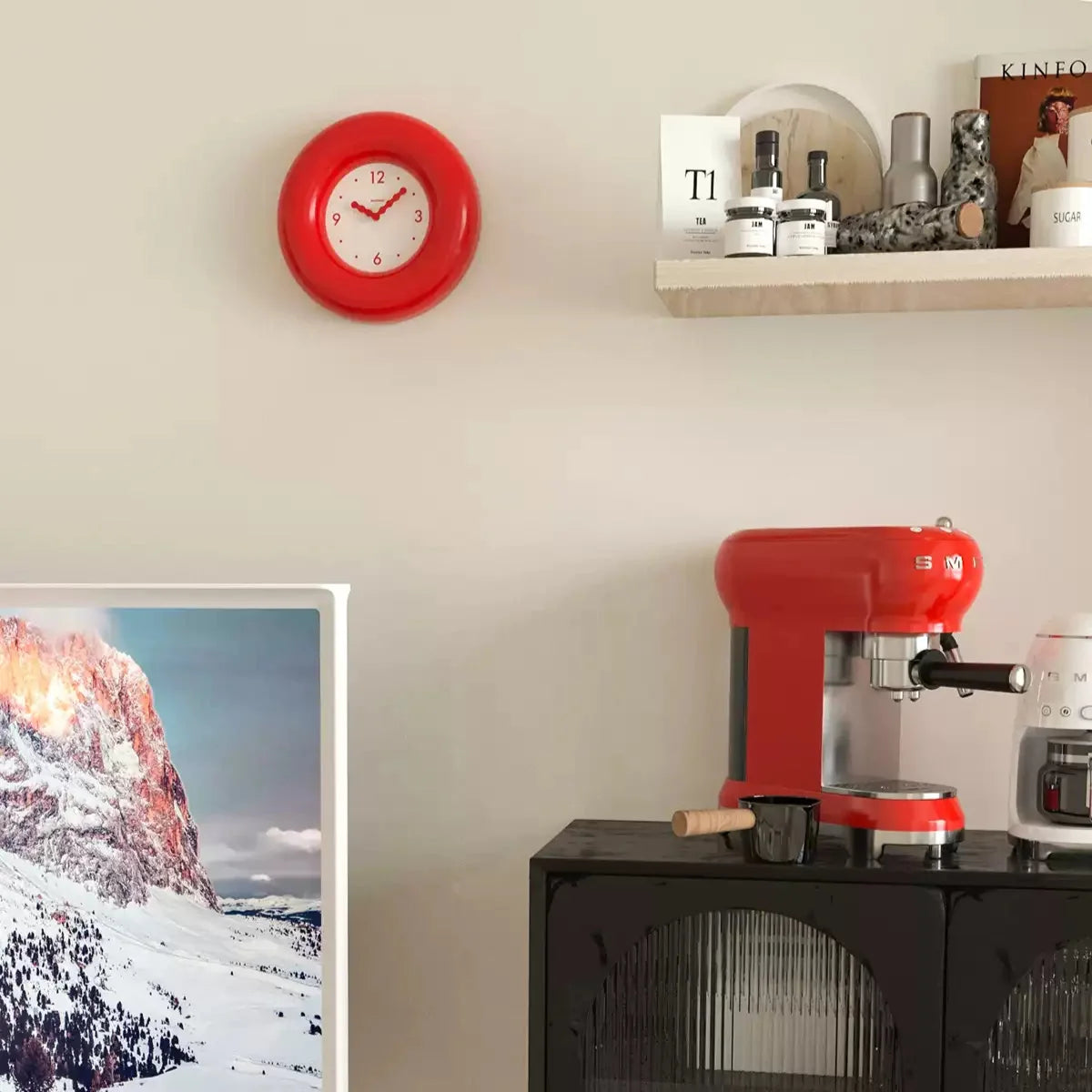 Tovalo - Round Bagel Style Wall Clock