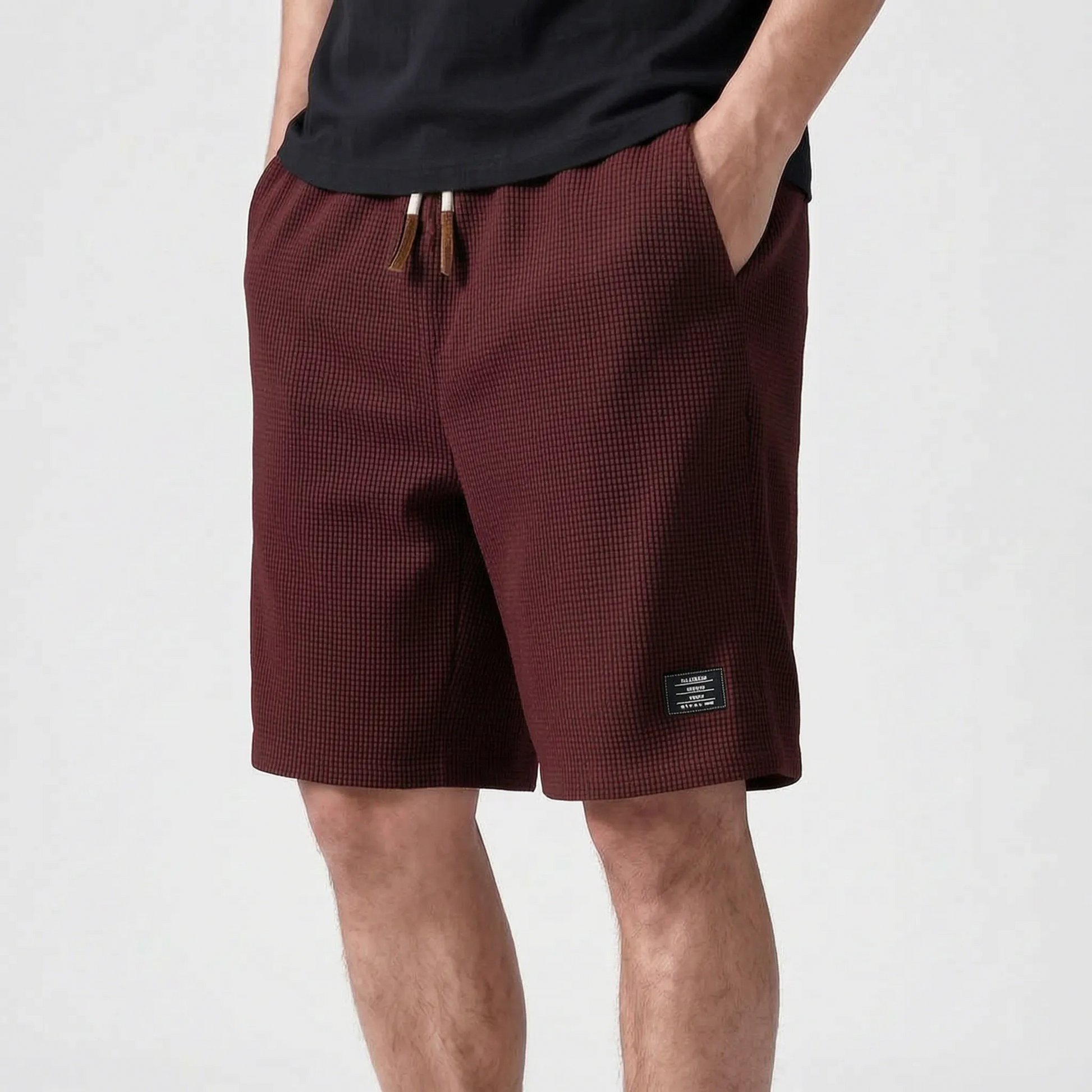 Travis - Textured Casual Men's Shorts