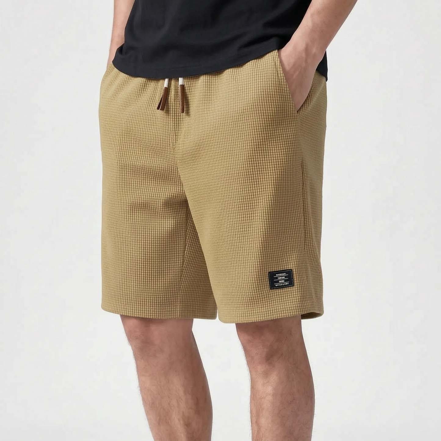Travis - Textured Casual Men's Shorts
