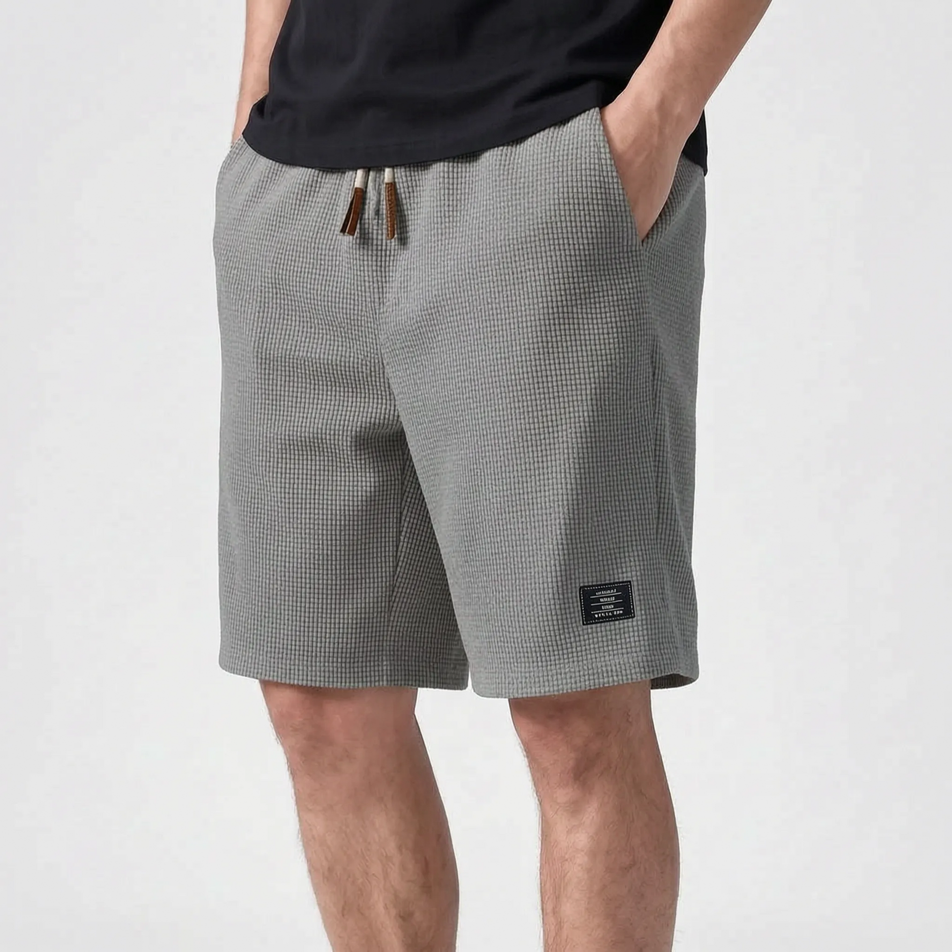 Travis - Textured Casual Men's Shorts