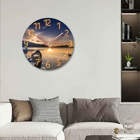 TwilightClock | Captivating Sunset Wall Clock1