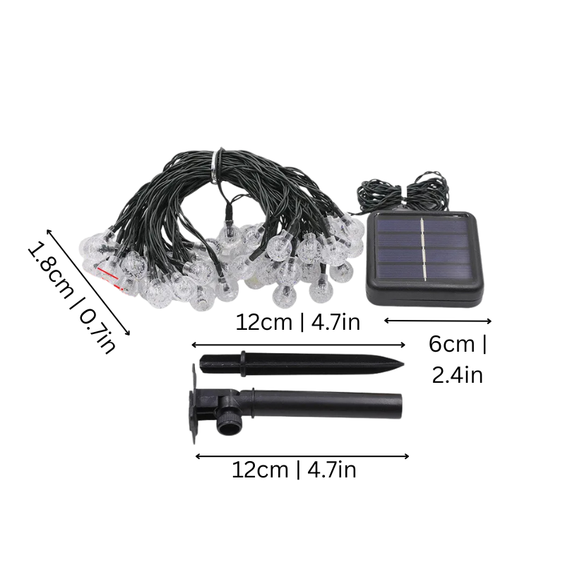 GlowTrail | Solar powered ball lights for garden & balcony