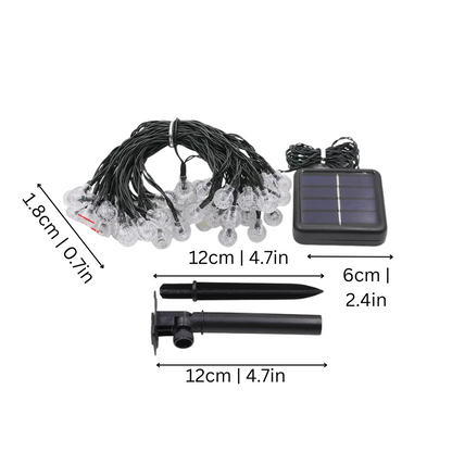 GlowTrail | Solar powered ball lights for garden & balcony
