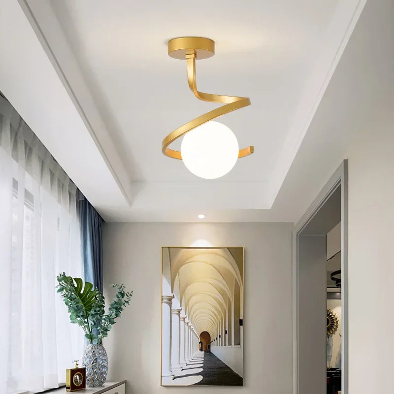 TwistShine | Luminous Spiral Ceiling Light2