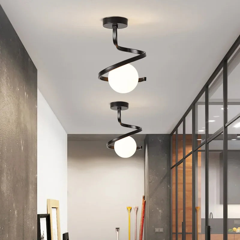 TwistShine | Luminous Spiral Ceiling Light3