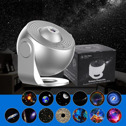 CelestialGlow | 12-in-1 HD Projection & Rotating Star Projector Lamp