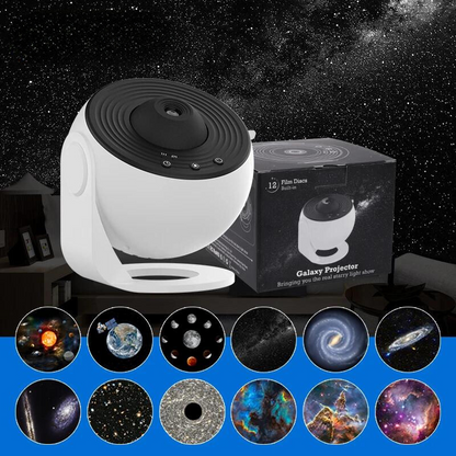 CelestialGlow | 12-in-1 HD Projection & Rotating Star Projector Lamp