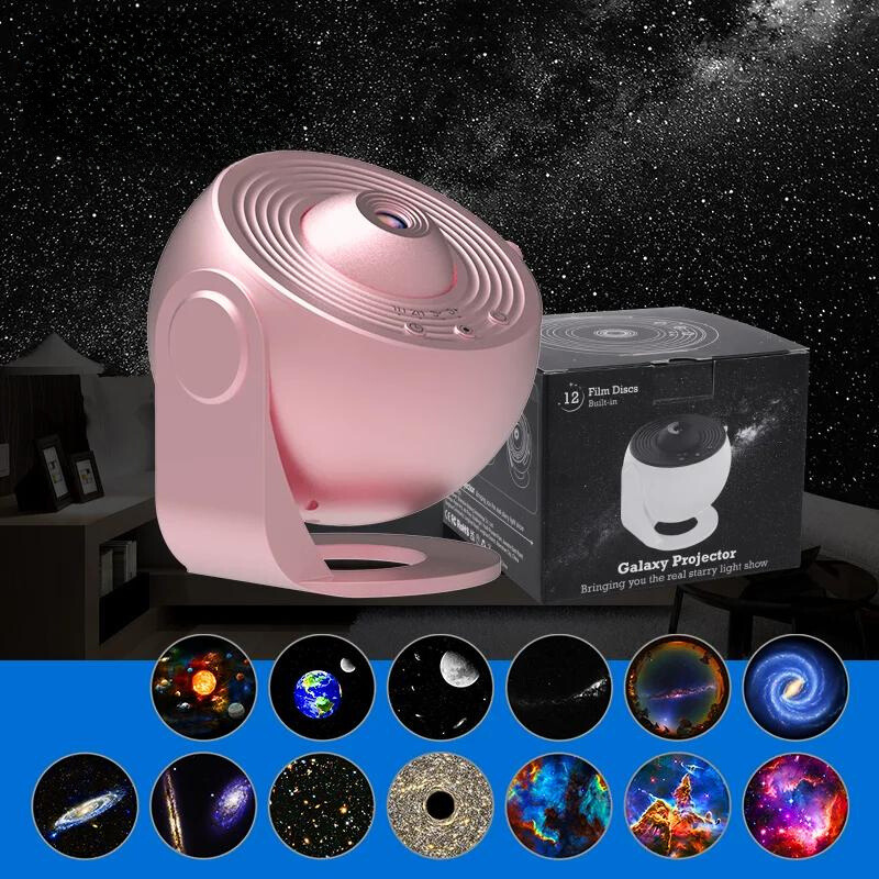 CelestialGlow | 12-in-1 HD Projection & Rotating Star Projector Lamp