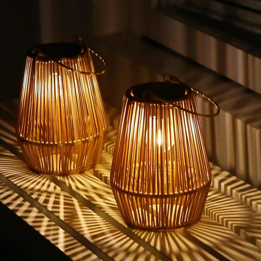 SunWeave | Handcrafted Waterproof Solar Garden Lantern