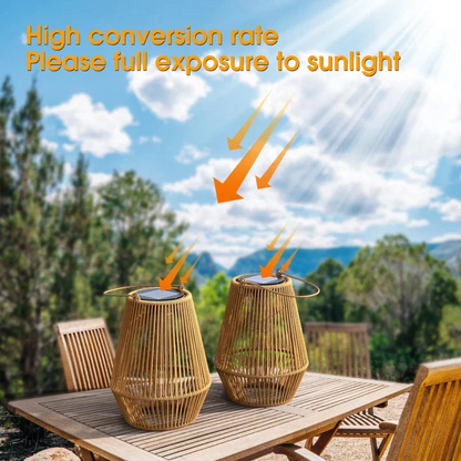 SunWeave | Handcrafted Waterproof Solar Garden Lantern