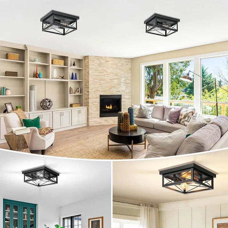 UrbanLoft | Modern grid ceiling light5