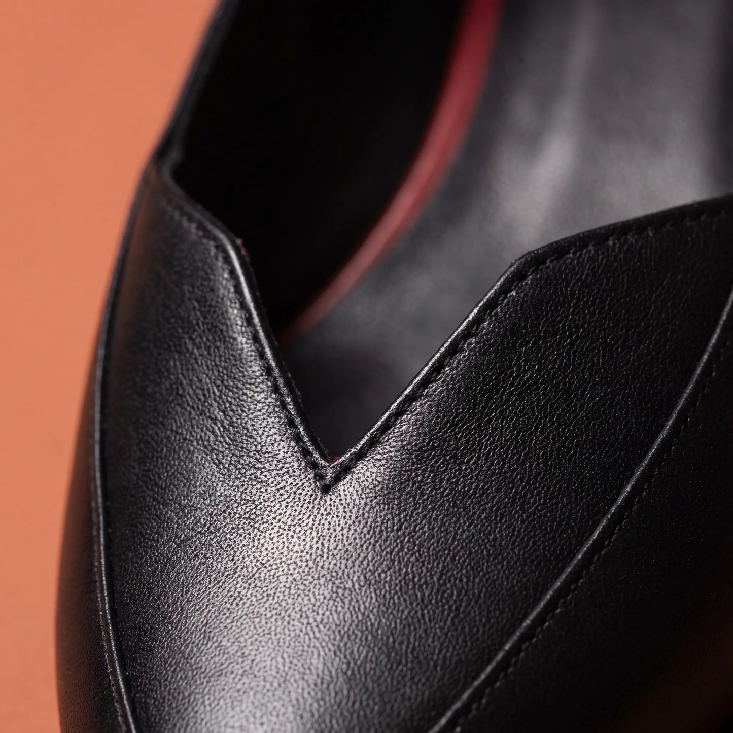 Vampera - Pointed Toe Low Heel Court Shoes