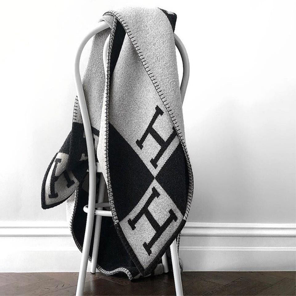 Vellate - Large Geometric Throw Blanket