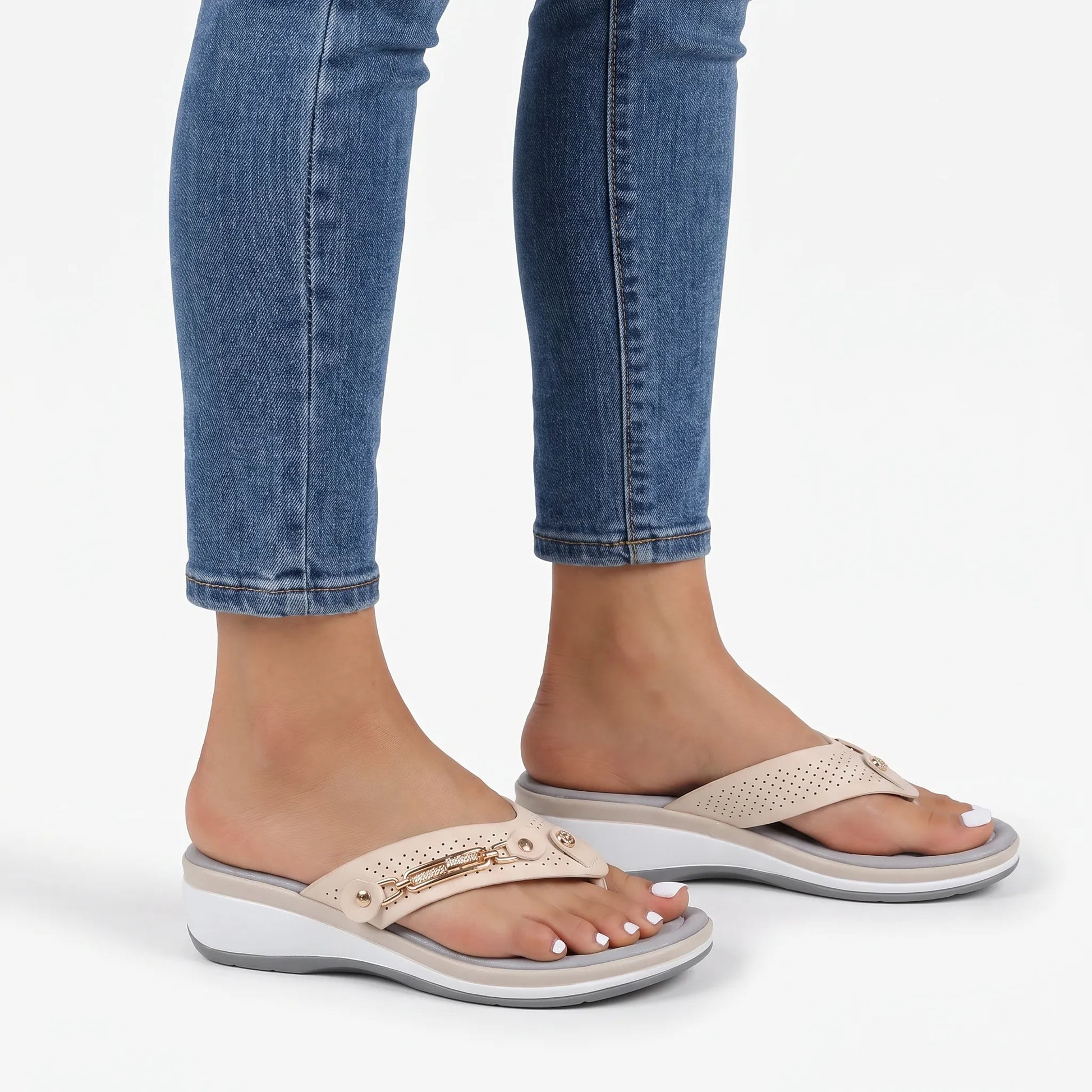 Vellera - Wedge Orthopaedic Summer Thong Sandals