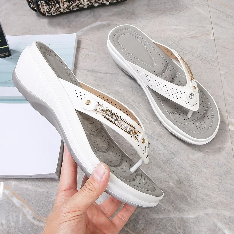 Vellera - Wedge Orthopaedic Summer Thong Sandals