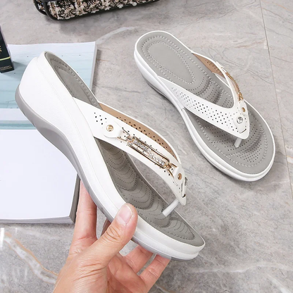 Vellera - Wedge Orthopaedic Summer Thong Sandals