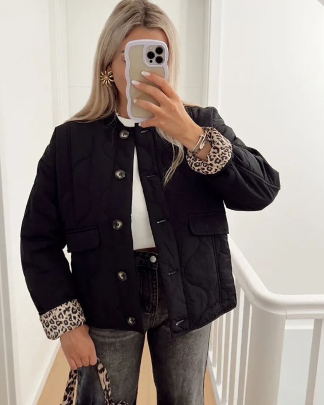 Veloraine - Quilted Short Jacket