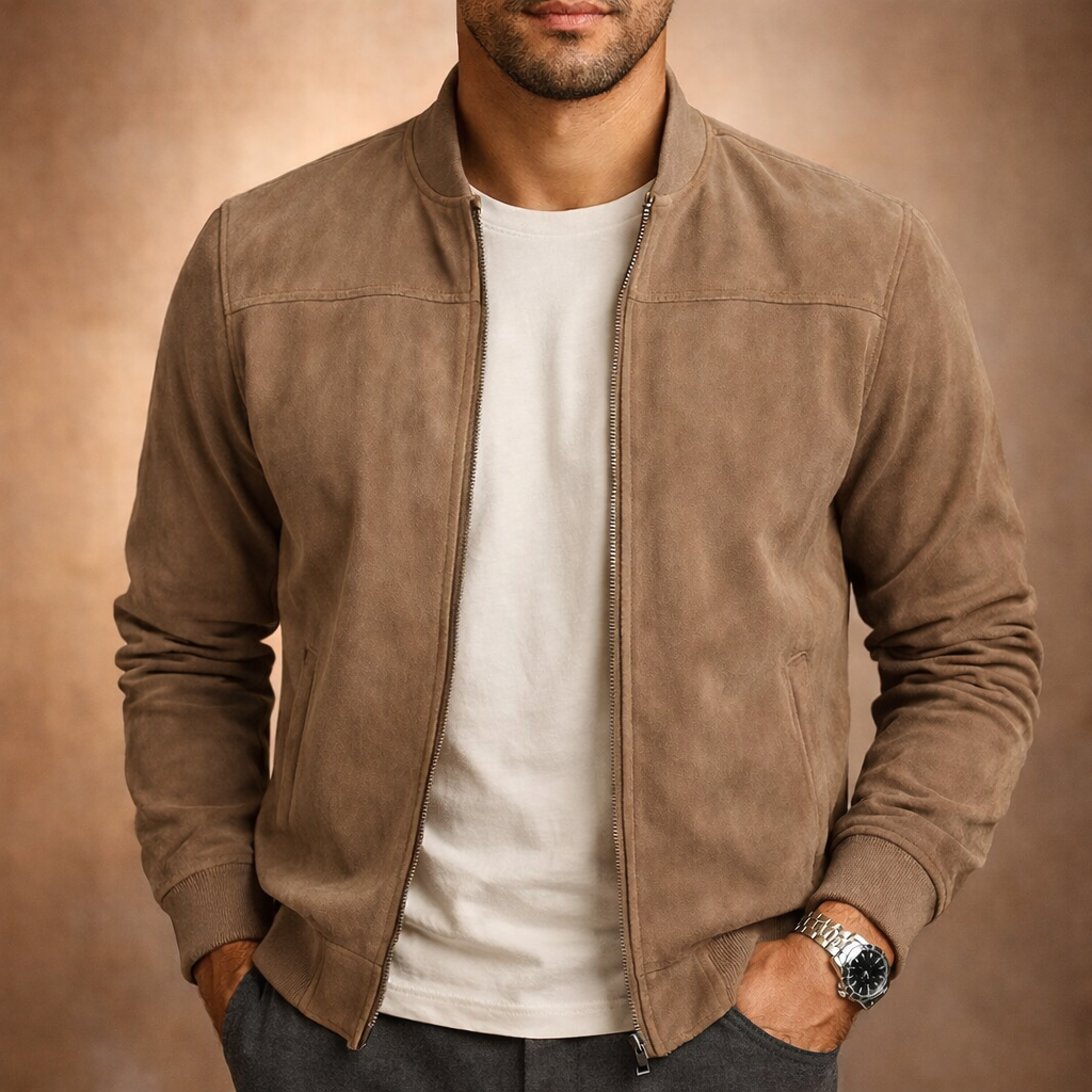 Velumax - Classic Zip-Up Bomber Jacket