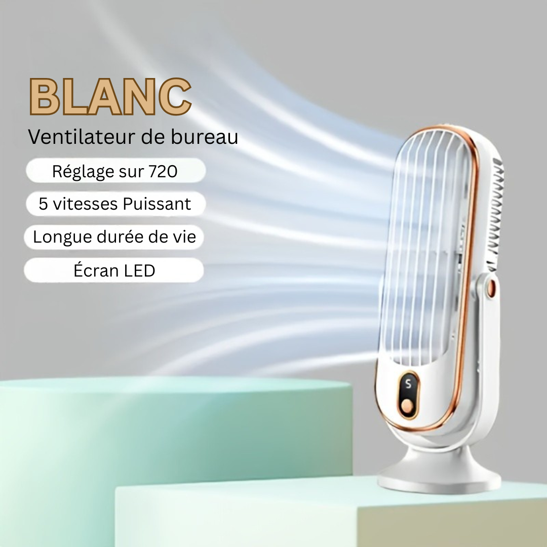 Ventoire - Portable USB Rechargeable Desk Fan