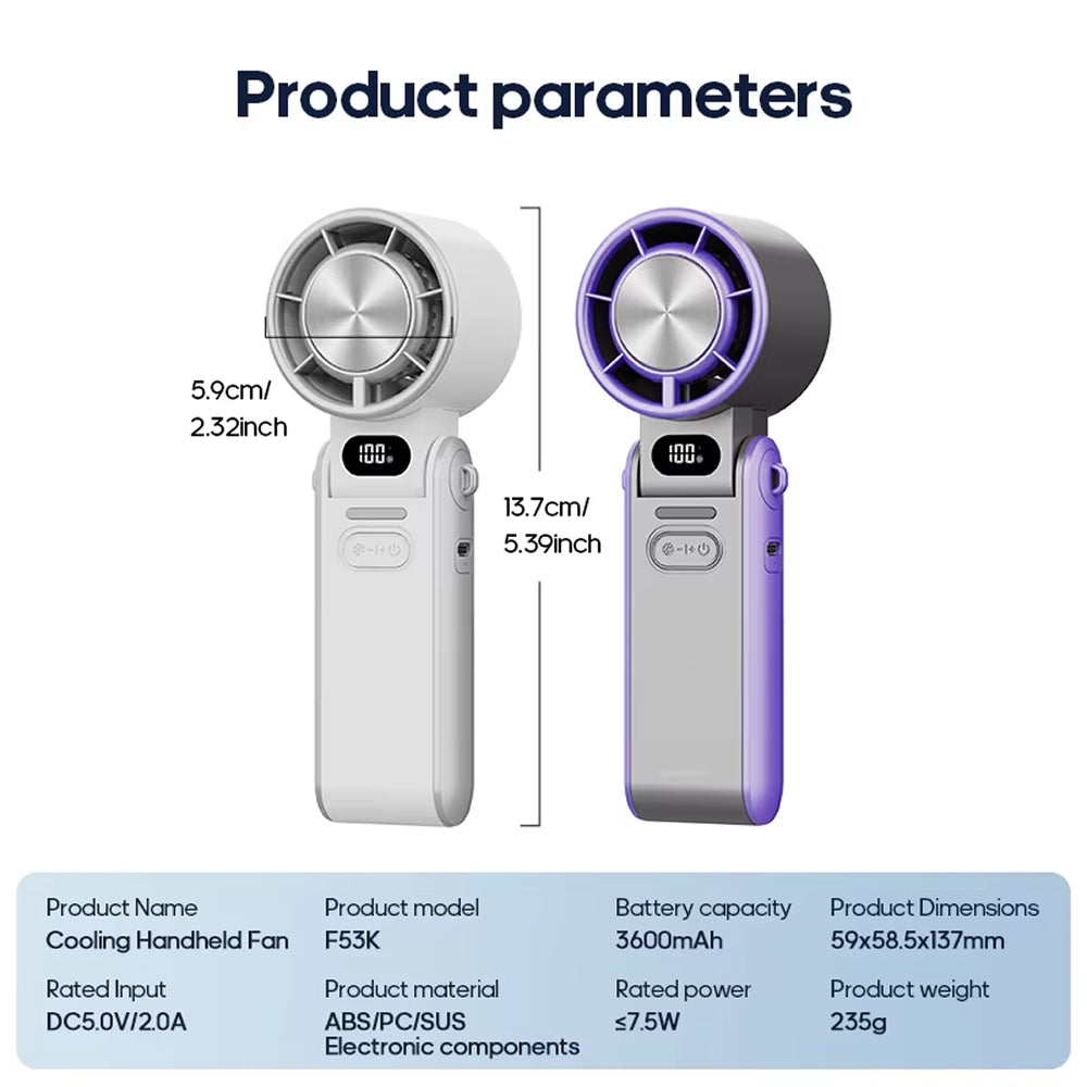 Ventoze - Portable Handheld Cooling Fan