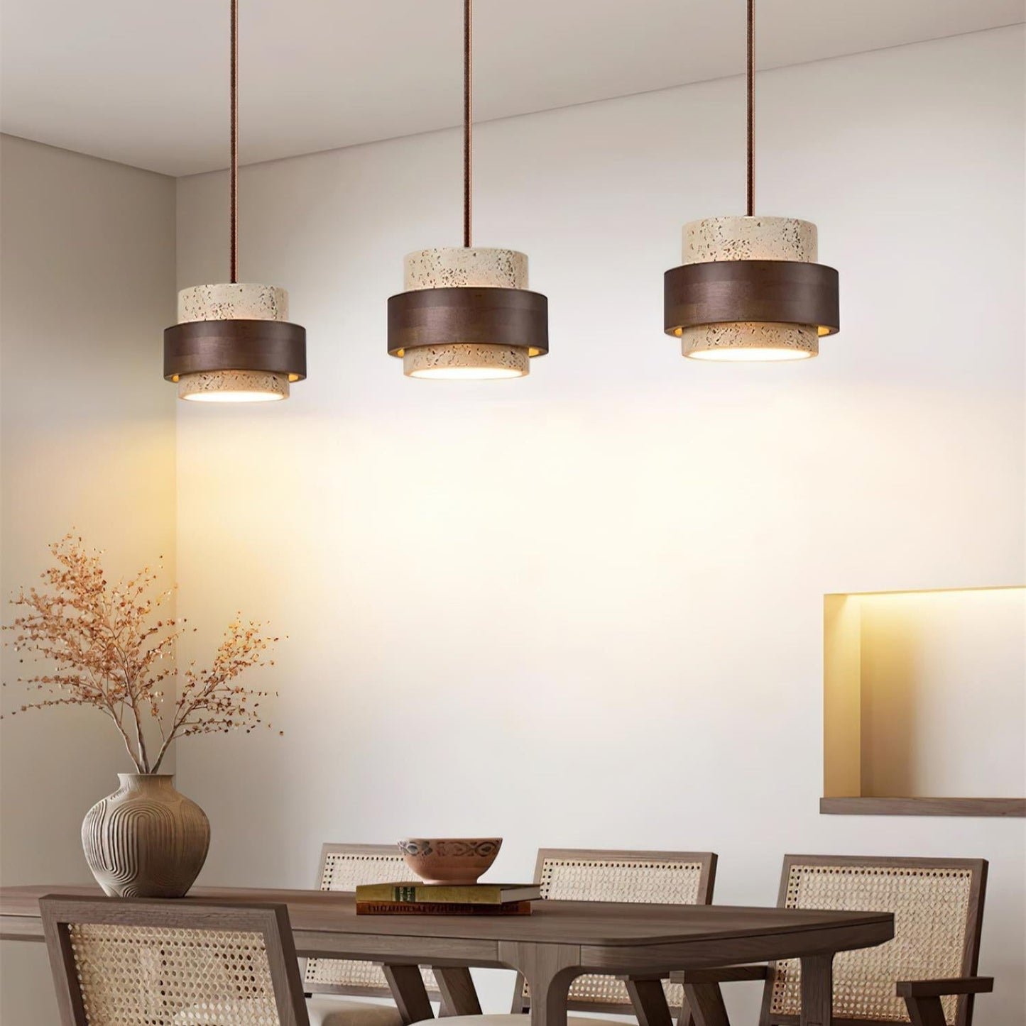 Vesperto - Cylindrical Textured Kitchen Pendant Light