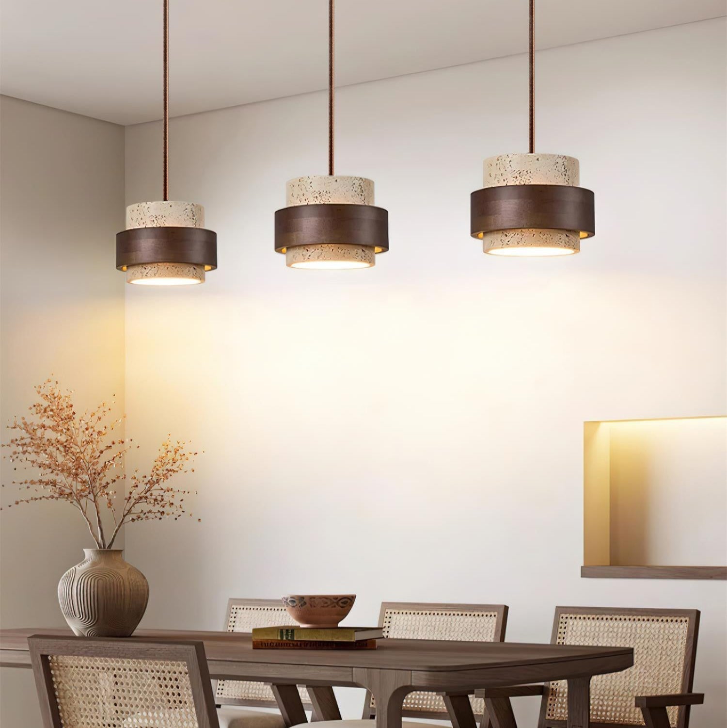 Vesperto - Cylindrical Textured Kitchen Pendant Light