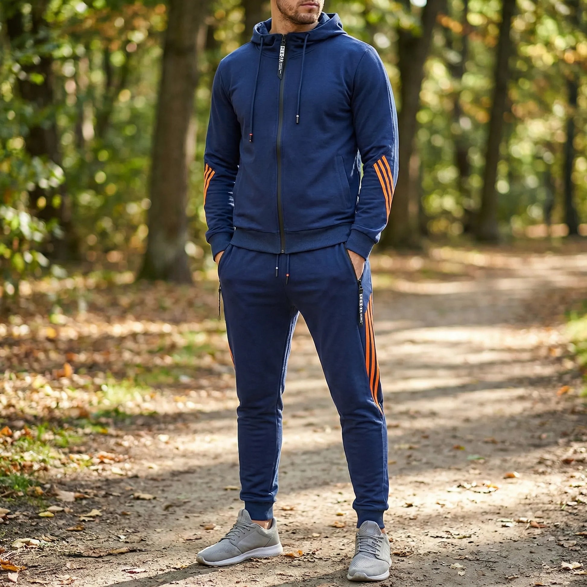 Veyrox - Mens Zipped Tracksuit Set