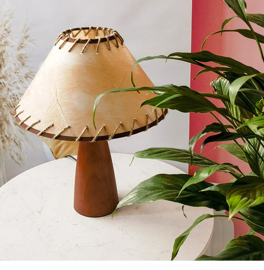 VintageCraft | Authentic Wooden Base Table Lamp1