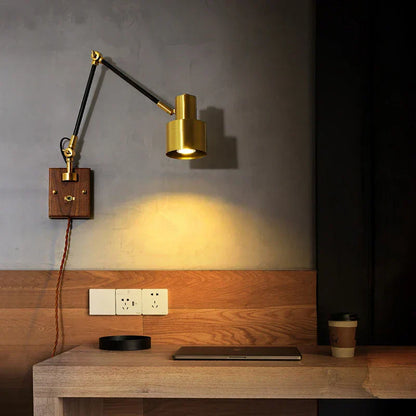 VintageReach | Adjustable Brass Wall Light3