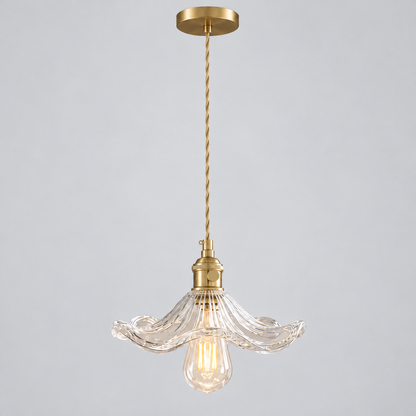 Lumistre - Fluted Flower Shade Ceiling Pendant Light