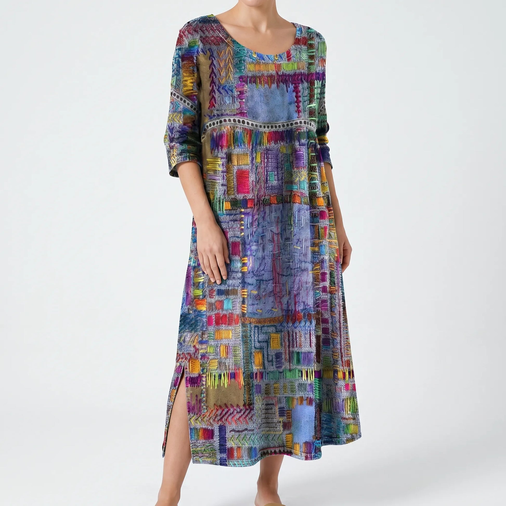 Vivari - Relaxed Printed Ladies Midi Dress